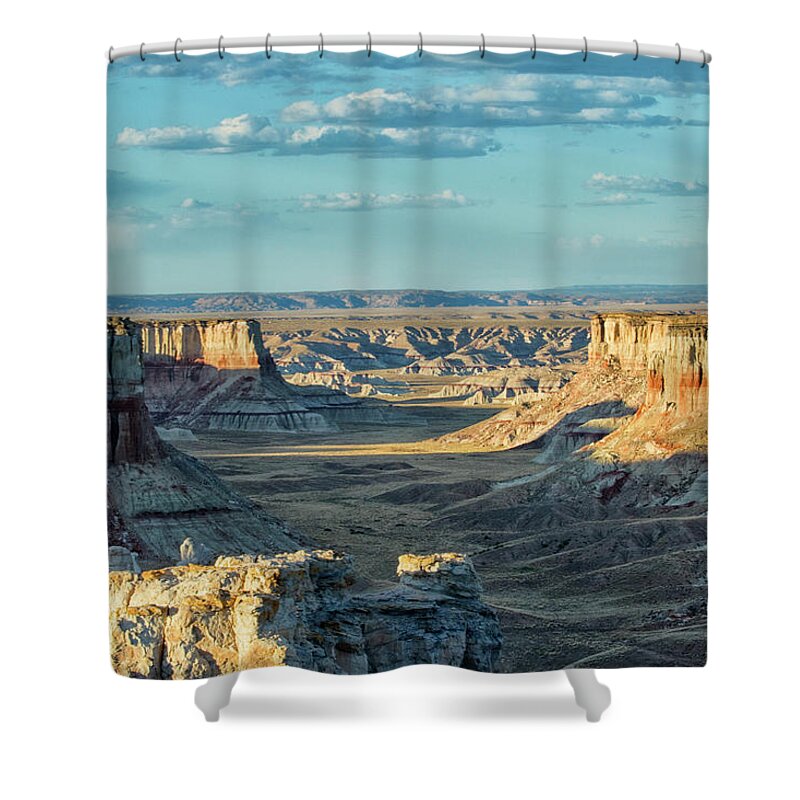 Coal Mine Canyon Shower Curtain featuring the photograph Coal Mine Canyon by Tom Kelly