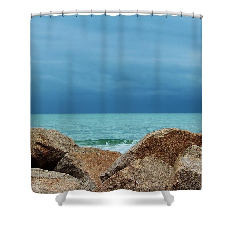 Ocean Shower Curtain featuring the photograph Coastal Blues by Cynthia Guinn