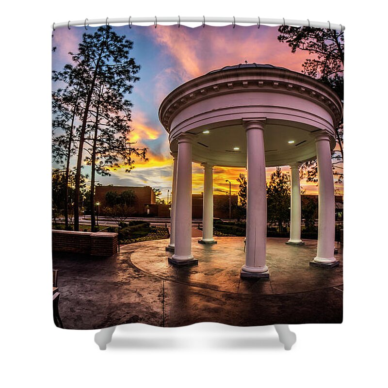 Coastal Carolina University Shower Curtain featuring the photograph Coastal Carolina University Sunset by David Smith