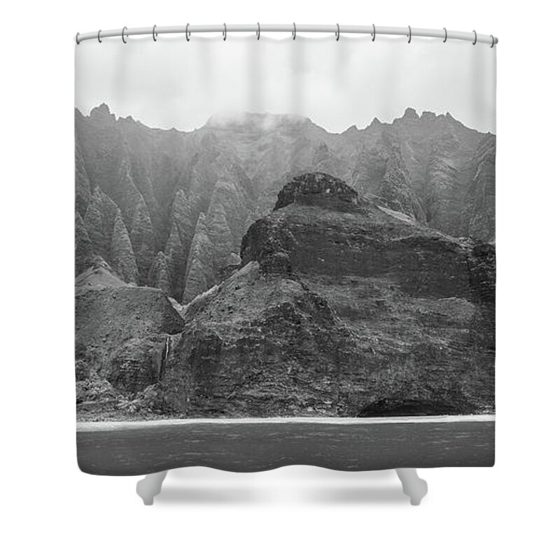 Nepali Coast Shower Curtain featuring the photograph Coastal Mountains by Jason Wolters