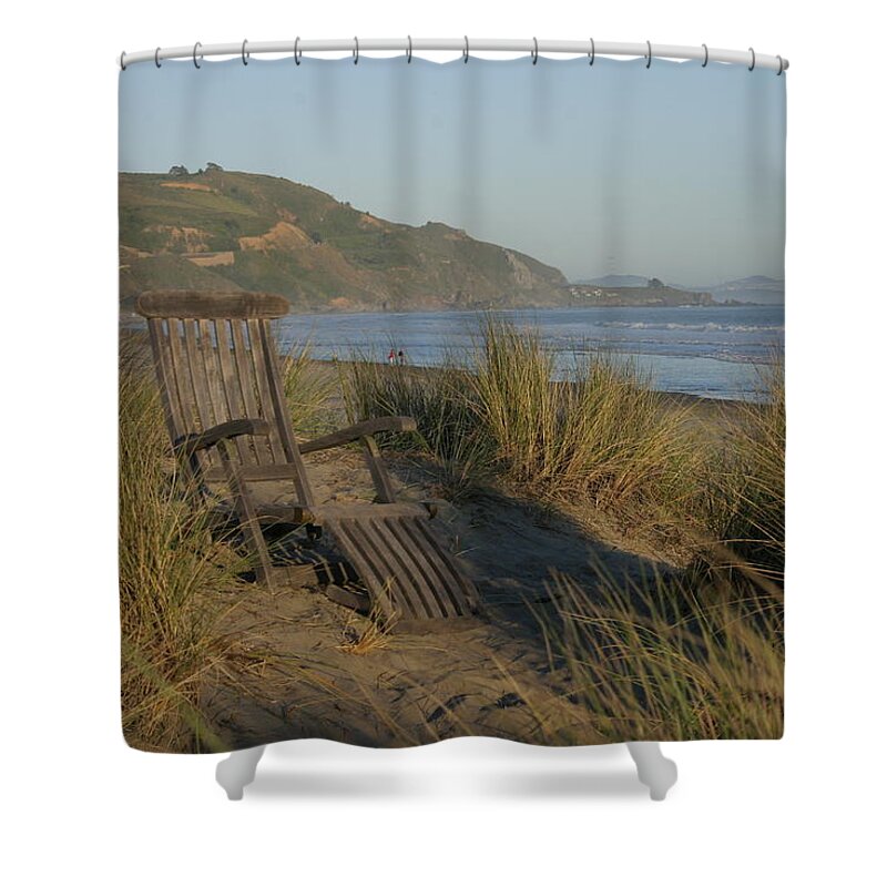 Adirondack Shower Curtain featuring the photograph Coastal Tranquility by Jeff Floyd CA