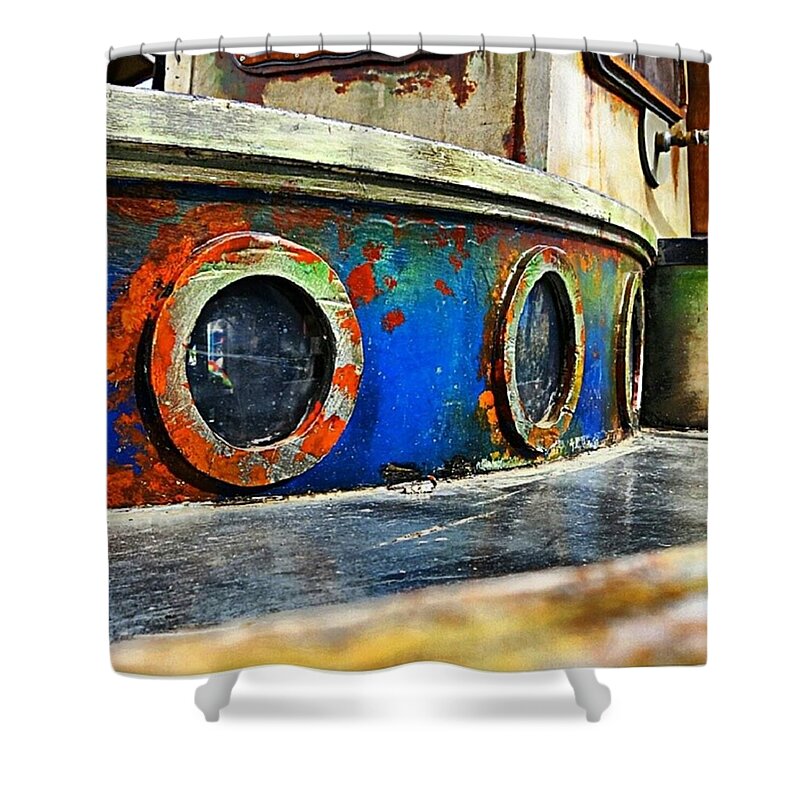 All_shots Shower Curtain featuring the photograph Coffee Boat by Hans Fotoboek