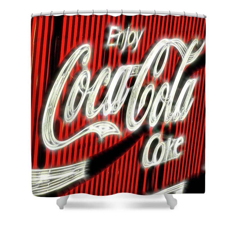 Coca-cola Shower Curtain featuring the photograph Coke Sign Now Part Of Sydney History by Miroslava Jurcik
