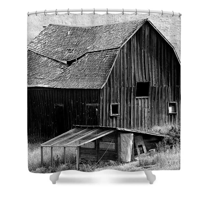 Denise Bruchman Shower Curtain featuring the photograph Collapsing by Denise Bruchman