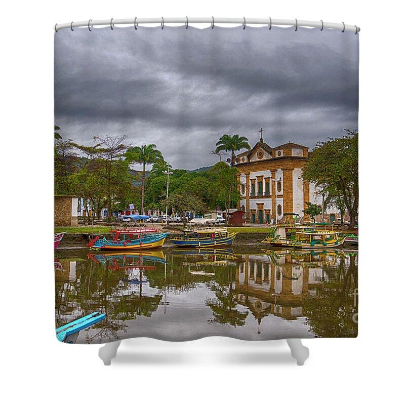 Cityscape Shower Curtain featuring the photograph Colonial Town of Paraty by Pravine Chester