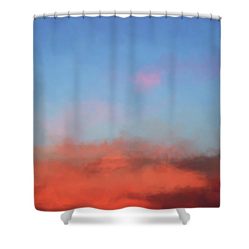 Abstract Shower Curtain featuring the photograph Color Abstraction XLVII - Sunset by David Gordon