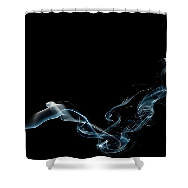 Abstract Shower Curtain featuring the photograph Color and Smoke VI by Scott Norris