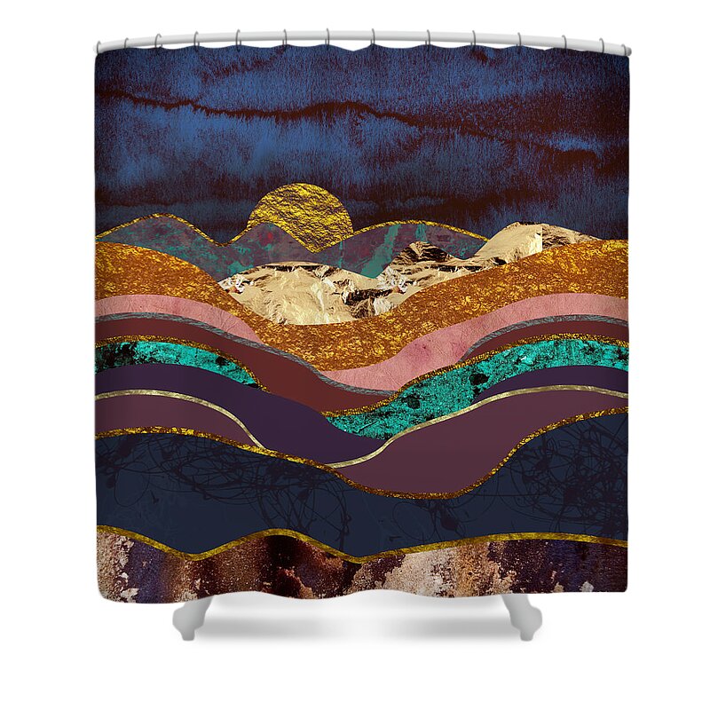 Color Shower Curtain featuring the digital art Color Fields by Katherine Smit