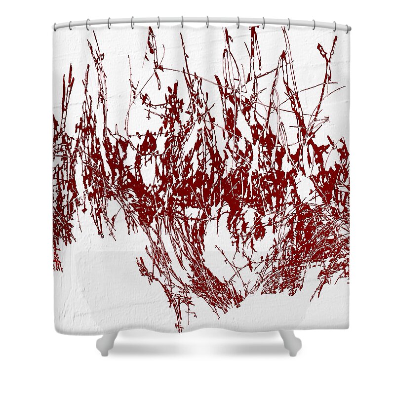 Blood Shower Curtain featuring the digital art Color Me Dexter by Ken Walker