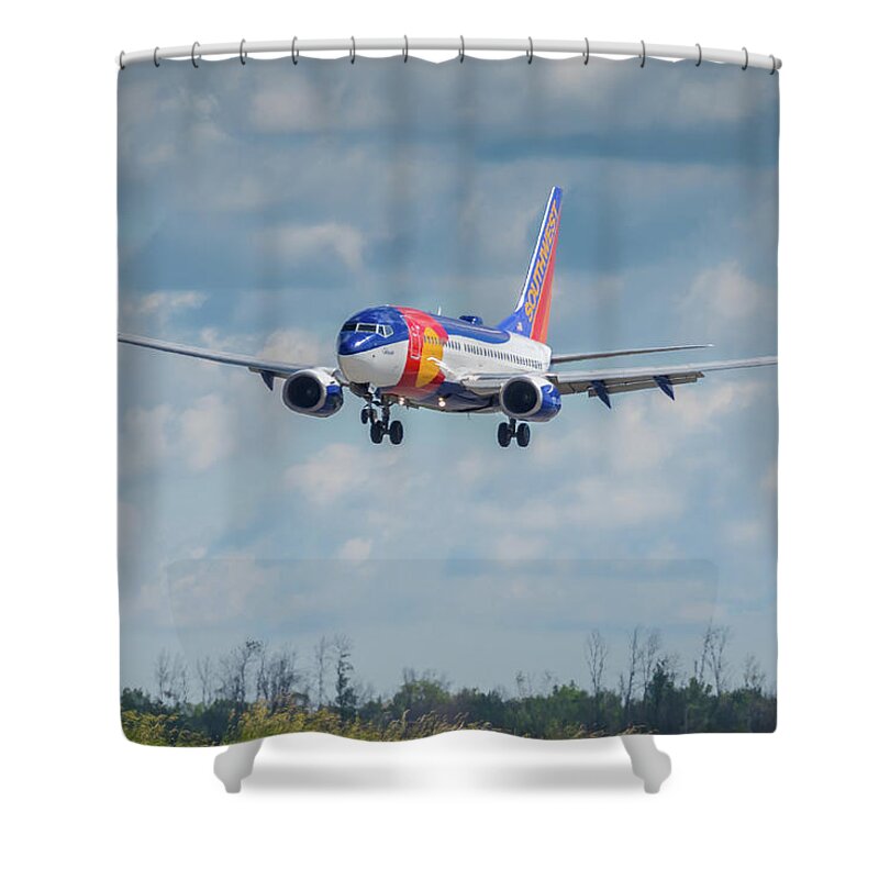 737 Shower Curtain featuring the photograph Colorado One Over the Threshold by Guy Whiteley