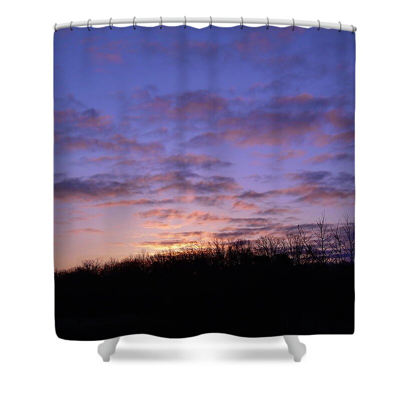 Clouds Shower Curtain featuring the photograph Colorful Clouds in the sky by Kent Lorentzen
