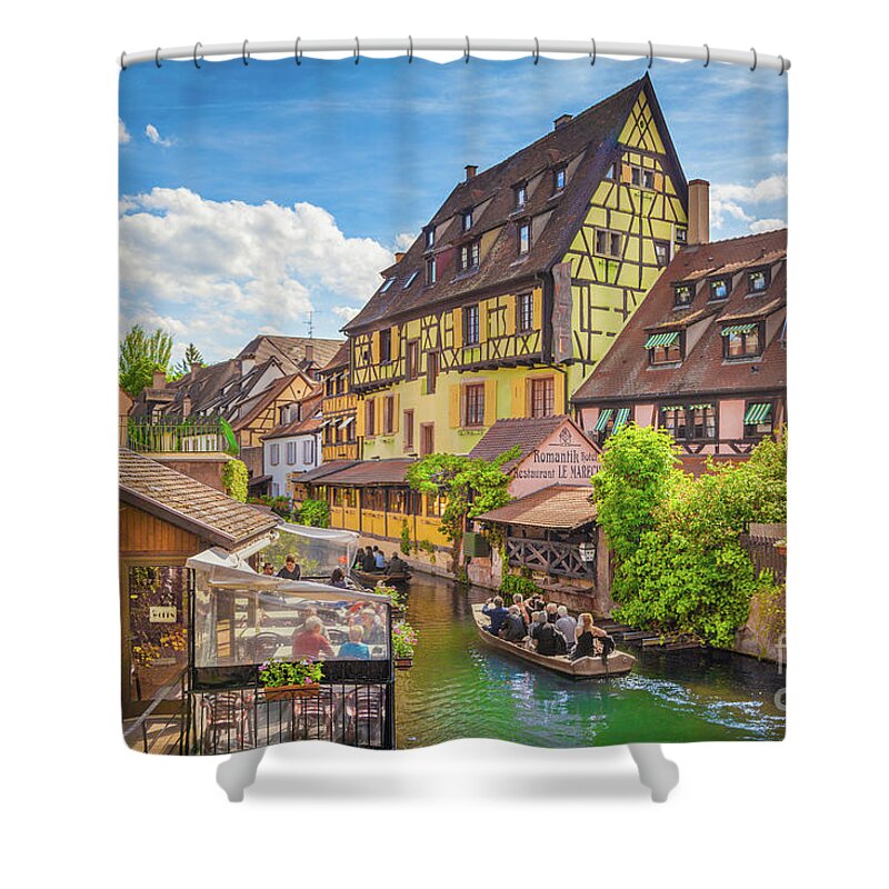 Alsace Shower Curtain featuring the photograph Colorful Colmar by JR Photography
