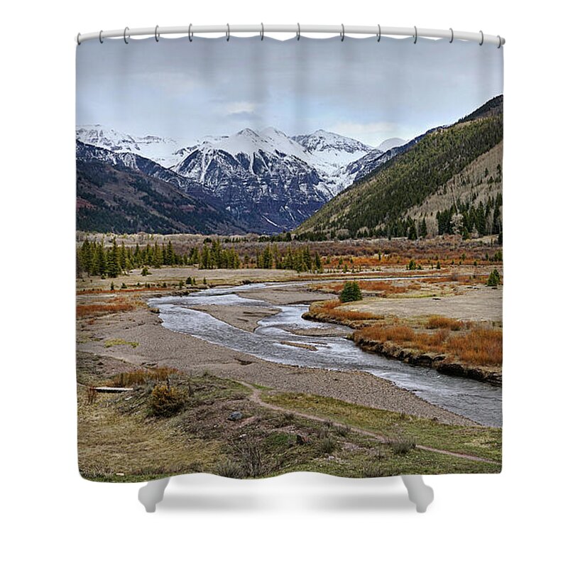 Colorado Shower Curtain featuring the photograph Colorful Colorado Valley by Leda Robertson