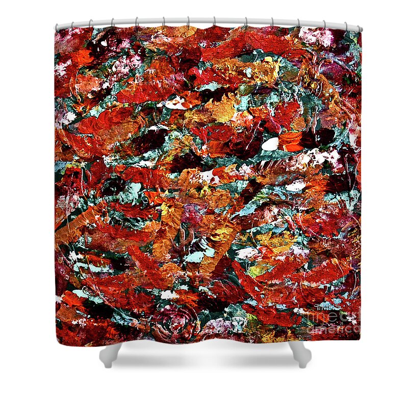 Native Artwork Shower Curtain featuring the painting Colors Of Culture by Toni Somes