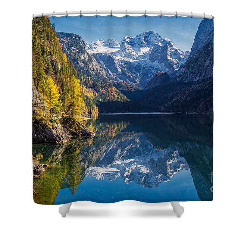 Dachstein Shower Curtain featuring the photograph Colors of Fall by JR Photography