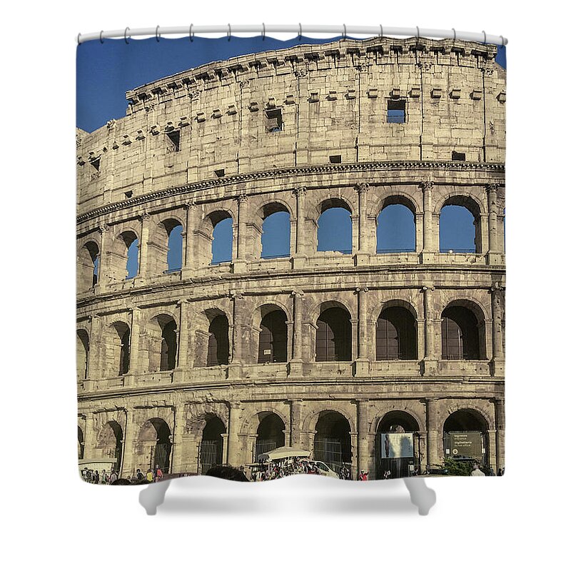 Coliseum Shower Curtain featuring the photograph Colosseum by Joseph Yarbrough