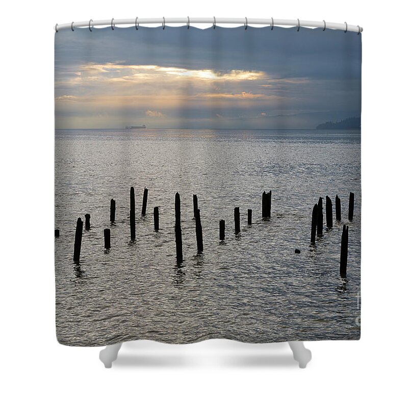 Astoria Shower Curtain featuring the photograph Columbia Transport by Idaho Scenic Images Linda Lantzy