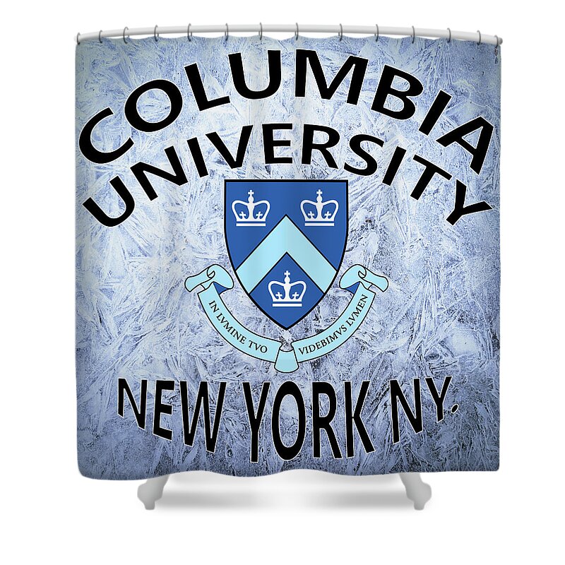 Columbia University Shower Curtain featuring the digital art Columbia University New York NY by Movie Poster Prints