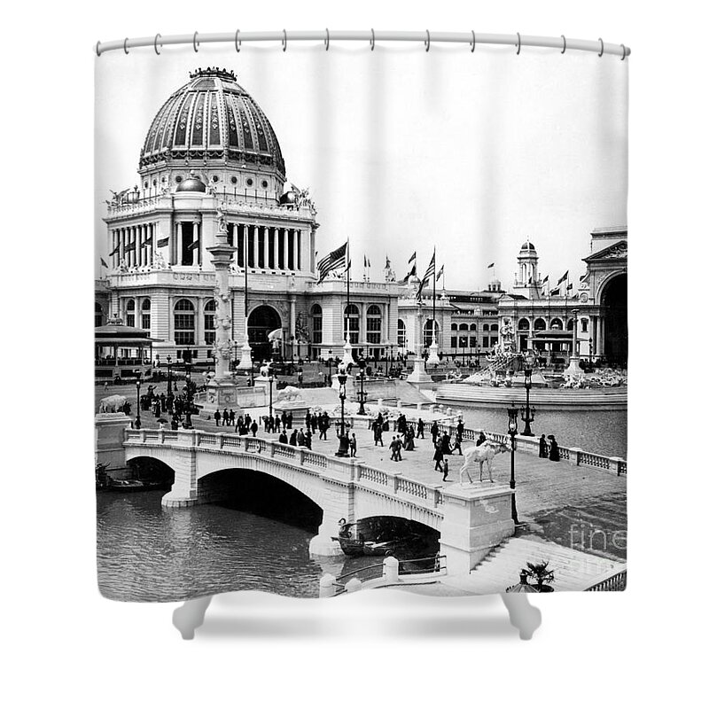 1890's Shower Curtain featuring the photograph Columbian Expo, 1893 by Granger