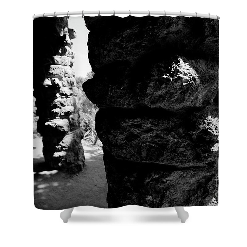 Columns Shower Curtain featuring the photograph Columns of the Park Guell by Agusti Pardo Rossello