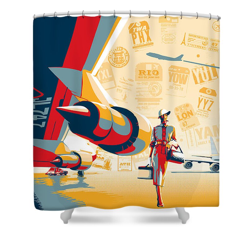 Airport Shower Curtains