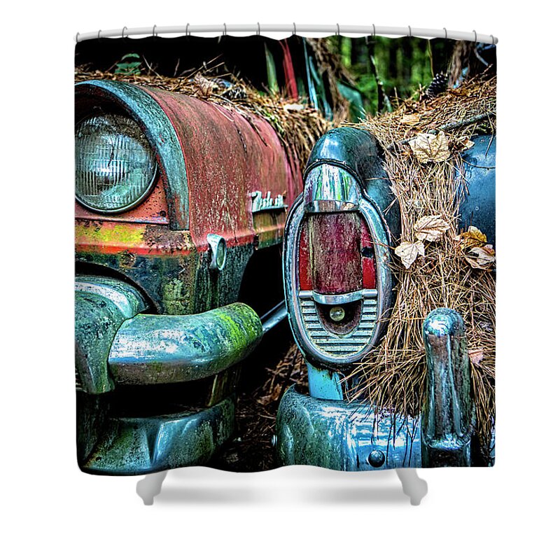 Vehicles Shower Curtain featuring the photograph Coming and Going, 2 by Rod Kaye