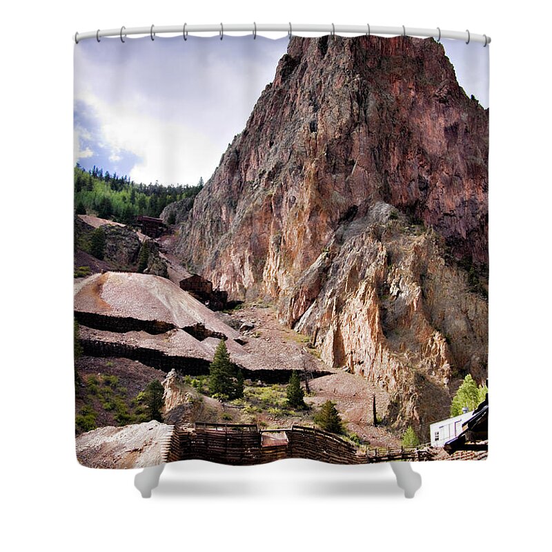 Colorado Shower Curtain featuring the photograph Commodore Mine by Lana Trussell