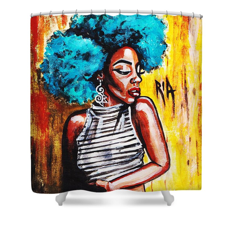 Artbyria Shower Curtain featuring the photograph Confidence by Artist RiA