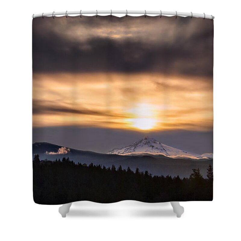 Mountain Shower Curtain featuring the photograph Contact by John Christopher