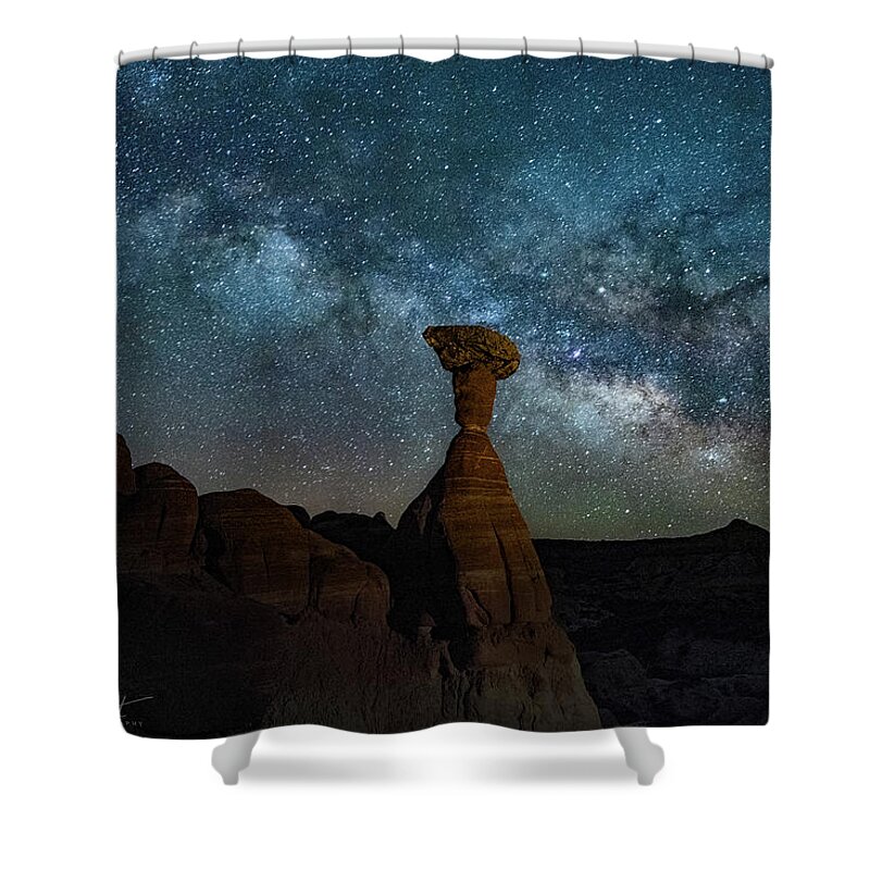 Milky Way Shower Curtain featuring the photograph Contemplation by Erika Fawcett