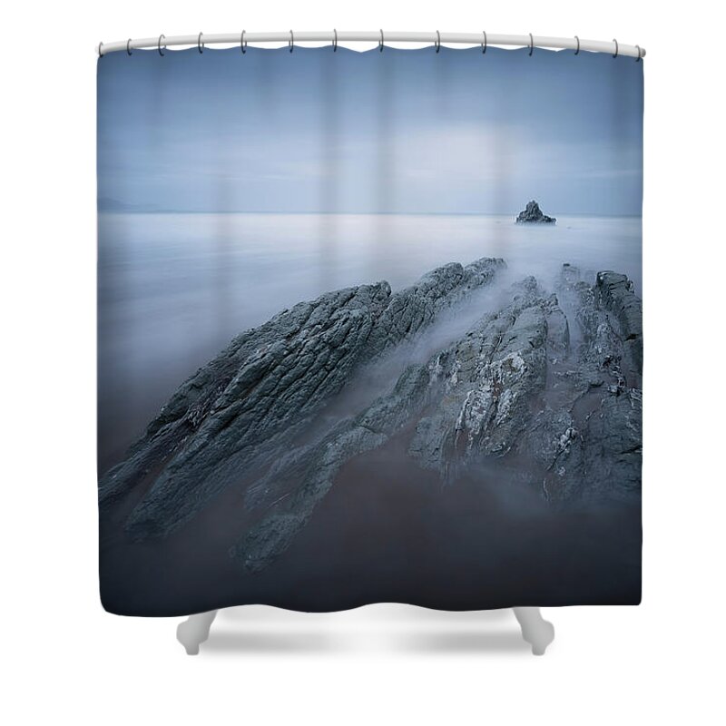 Cloud Shower Curtain featuring the photograph Convergence by Dominique Dubied