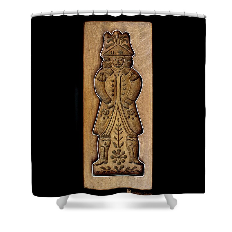 Wood Carving Shower Curtain featuring the photograph Cookie Mold 1 by Hanne Lore Koehler