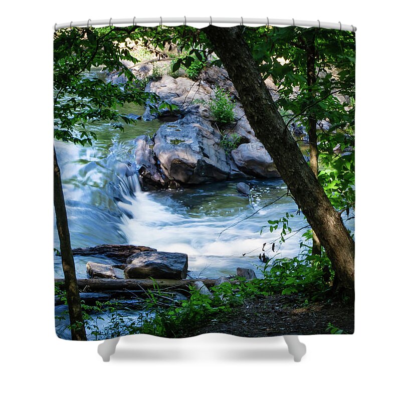 Water Shower Curtain featuring the photograph Cool Mountain Stream by James L Bartlett