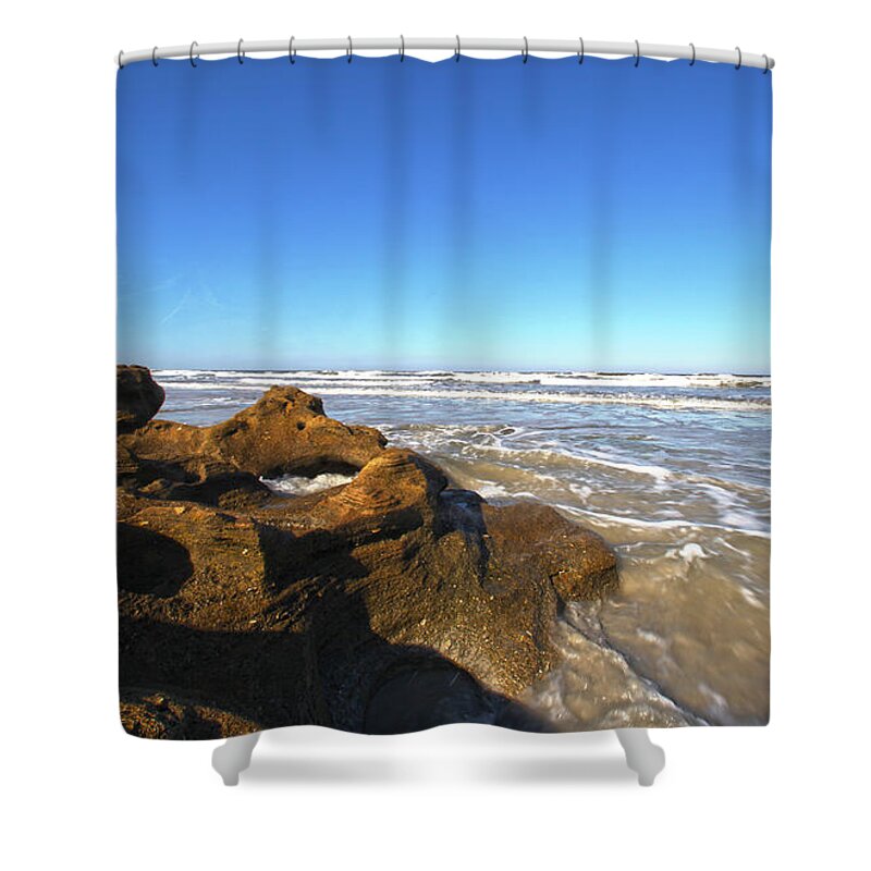Silhouette Shower Curtain featuring the photograph Coquina Beach by Robert Och