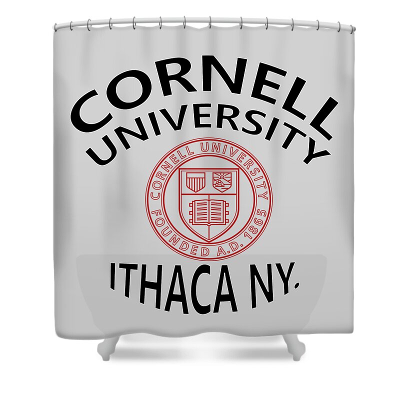 Cornell University Shower Curtain featuring the digital art Cornell University Ithaca N Y by Movie Poster Prints