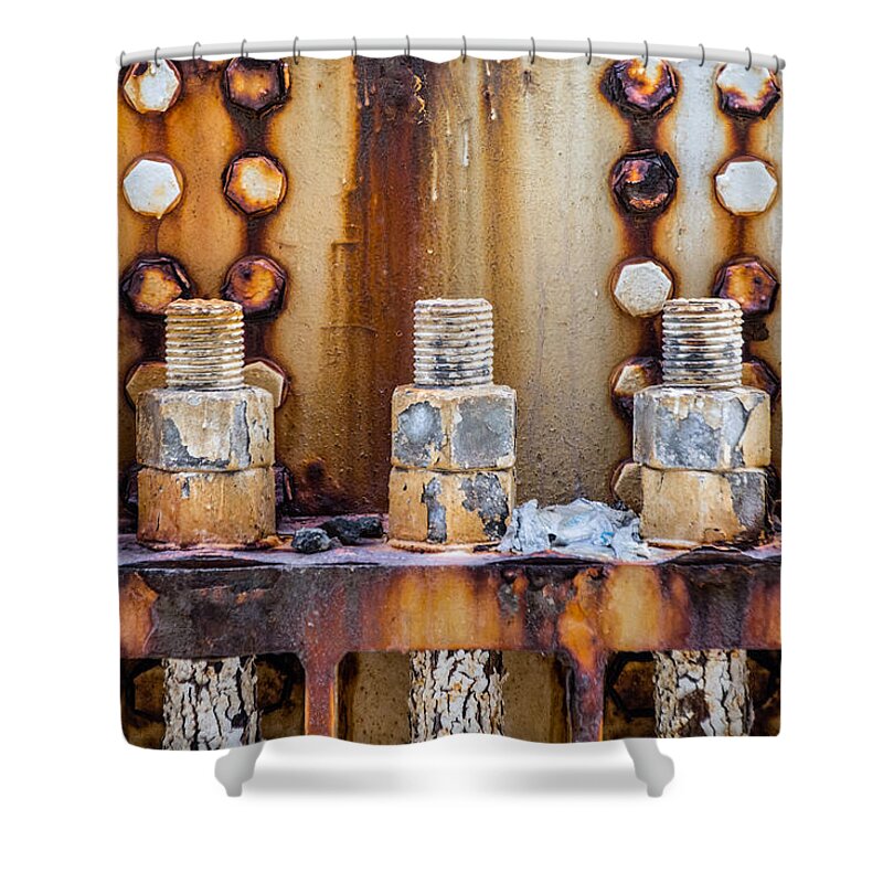 Canon Shower Curtain featuring the photograph Corrosion by SR Green