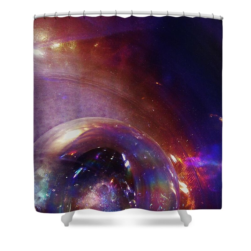 Orb Shower Curtain featuring the photograph Cosmic Orb by Sharon Ackley