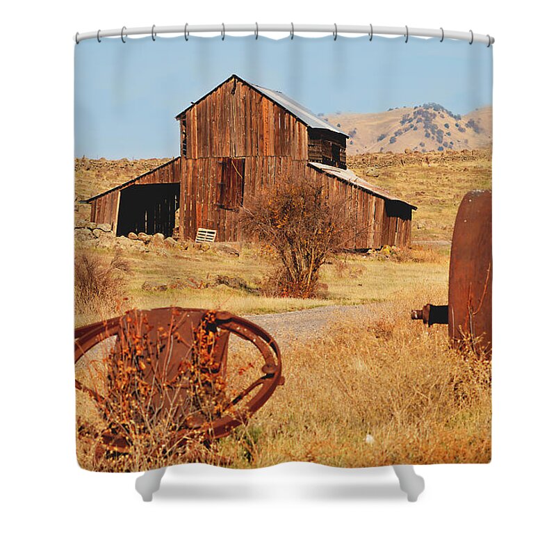 Vintage Shower Curtain featuring the photograph Country Life by Pamela Patch