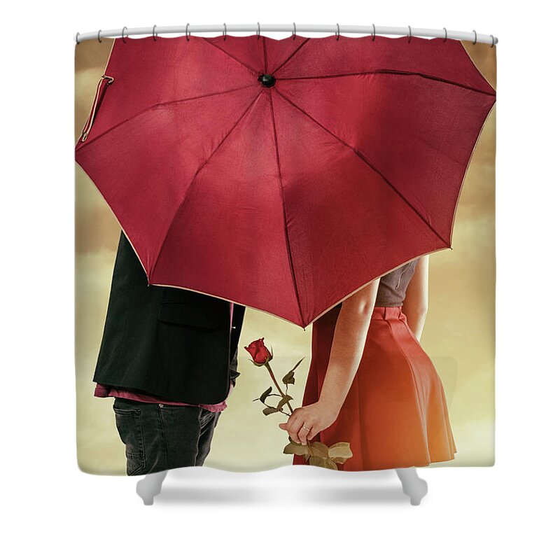 Cloudy Shower Curtain featuring the photograph Couple of Sweethearts by Carlos Caetano