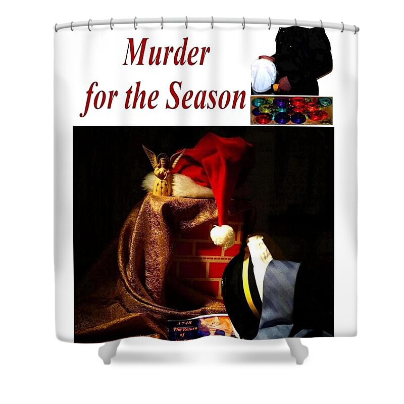 Photographs Shower Curtain featuring the photograph Cover for An Innovative Murder by Deborah D Russo