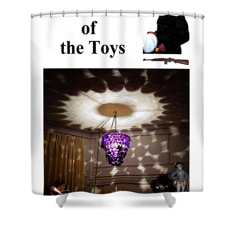 Hanging Lamp Shower Curtain featuring the photograph Cover for The Ruler of the Toys by Deborah D Russo