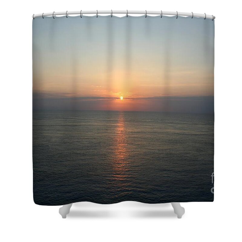 Cozumel Shower Curtain featuring the photograph Cozumel Sunset by John Black