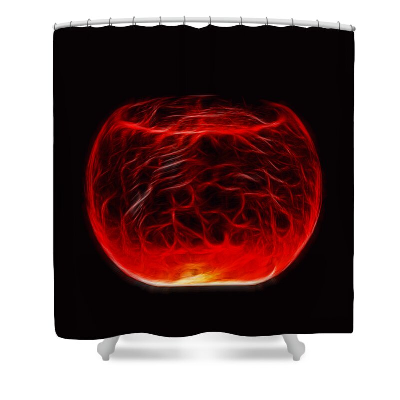 Cracked Glass Shower Curtain featuring the photograph Cracked Glass by Shane Bechler