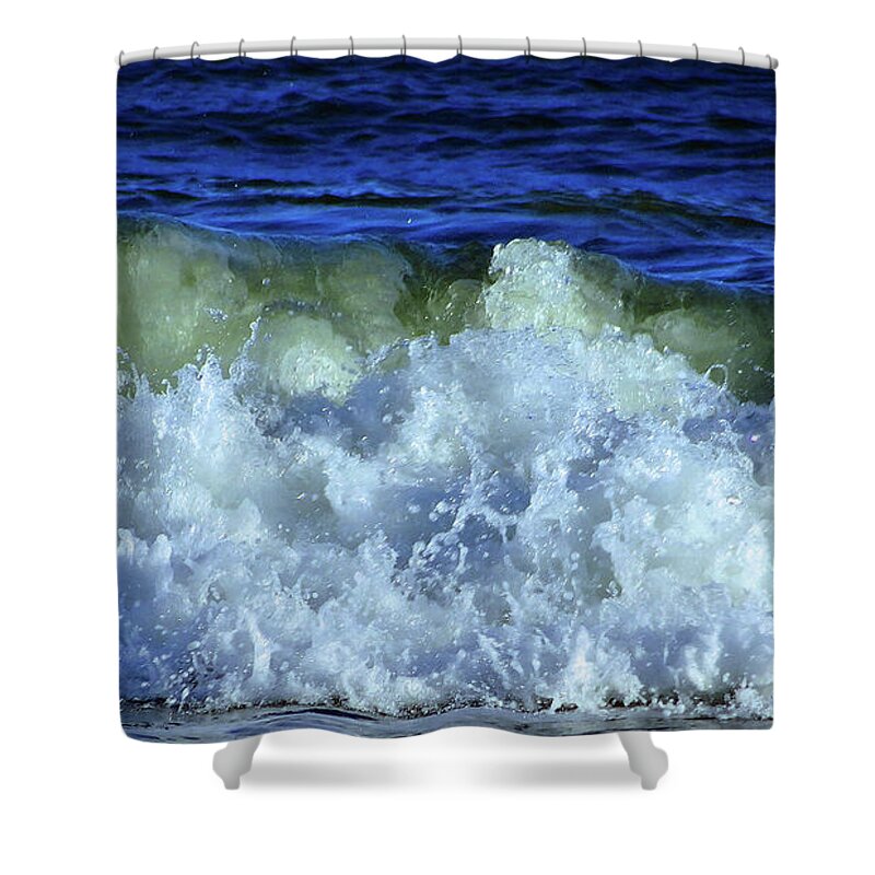 Wave Shower Curtain featuring the photograph Crashing Wave 2 by Eunice Warfel