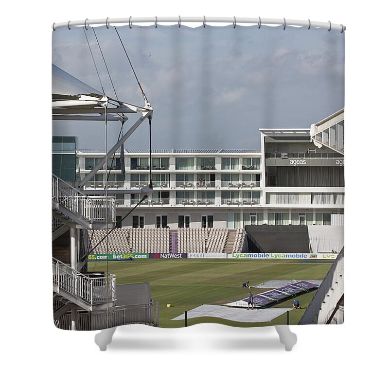 Hampshire Shower Curtain featuring the photograph Cricket Covers by Terri Waters