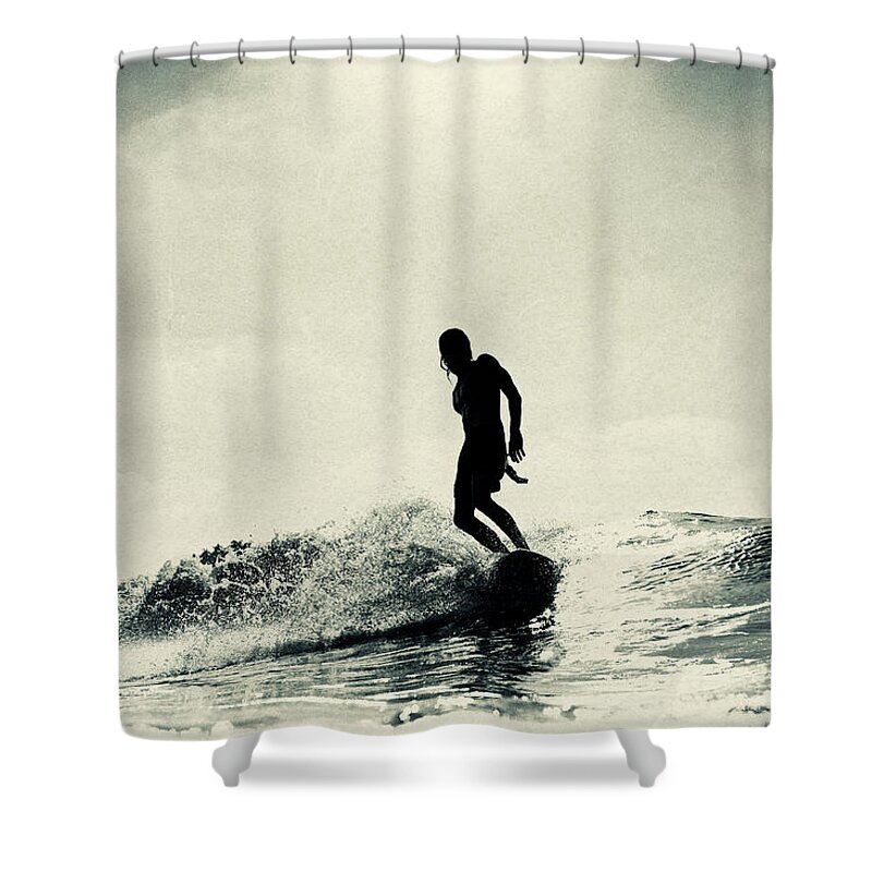 Surfing Shower Curtain featuring the photograph Cruise Control by Nik West
