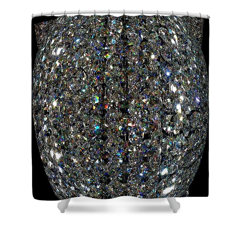 Crystal Shower Curtain featuring the digital art Crystal Cool by Will Borden