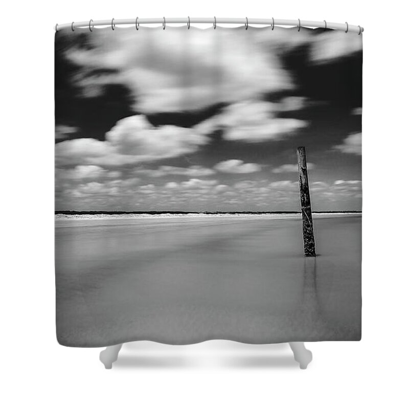 Cumberland Island Shower Curtain featuring the photograph Cumberland Shore by Ray Silva
