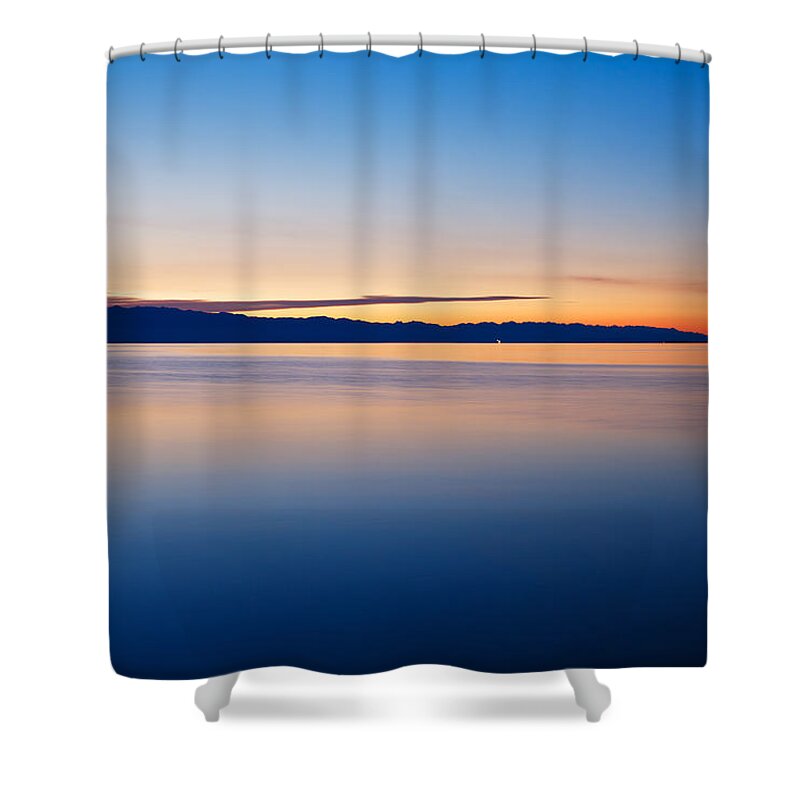 Losinj Shower Curtain featuring the photograph Cunski beach and coastline, Losinj Island, Croatia by Ian Middleton