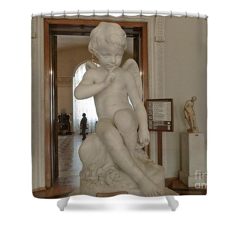 Cupid Shower Curtain featuring the photograph Cupid by Margaret Brooks